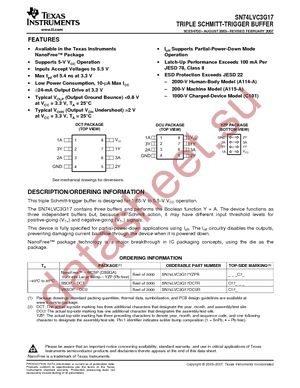 SN74LVC3G17DCTRG4 datasheet  